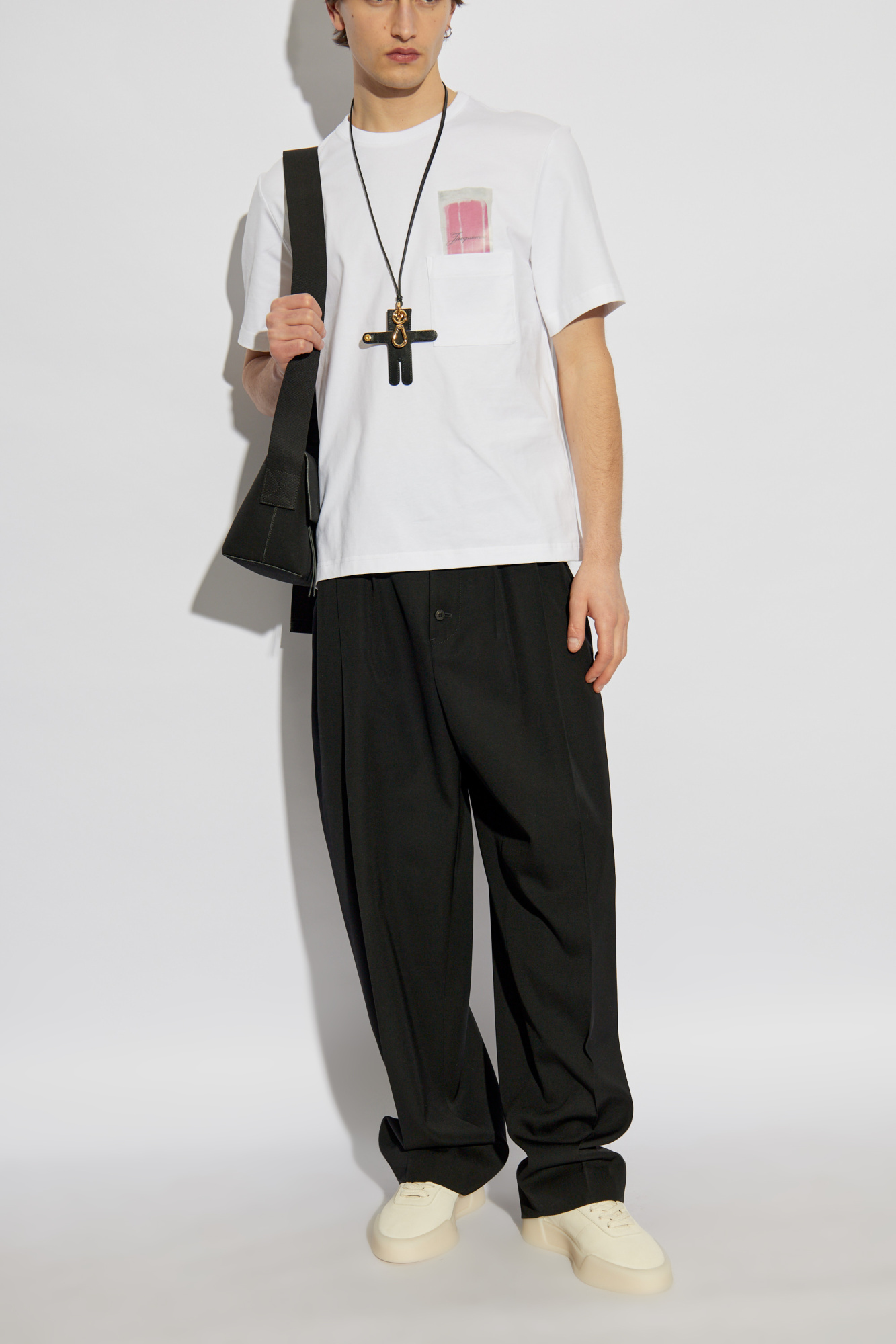 Jacquemus T-shirt with logo | Men's Clothing | Vitkac